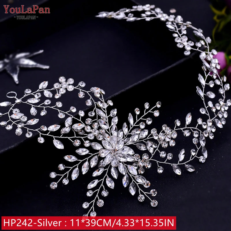 YouLaPan HP242 Wedding Headwear Headdresses for Girlfriend Fascinators Headband Bridal Hair Accessories Fashion Woman Tiara