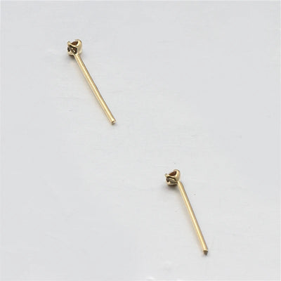 1set 20 Pcs Straight Pin Nose Stud With 1.5mm Crystal Nose Piercing Body Jewelry Nose Studs Rings Piercing Pin Body Jewelry