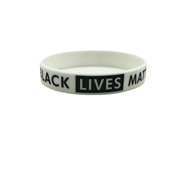 SOMESOOR Black Lives Matter Design Silicone Bracelet Wristband Rubber Melanin Racial Resist Power Fist Bangle For Men Women Gift