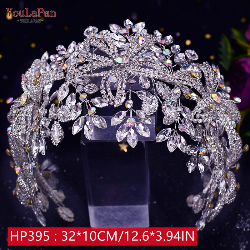 YouLaPan HP242 Wedding Headwear Headdresses for Girlfriend Fascinators Headband Bridal Hair Accessories Fashion Woman Tiara