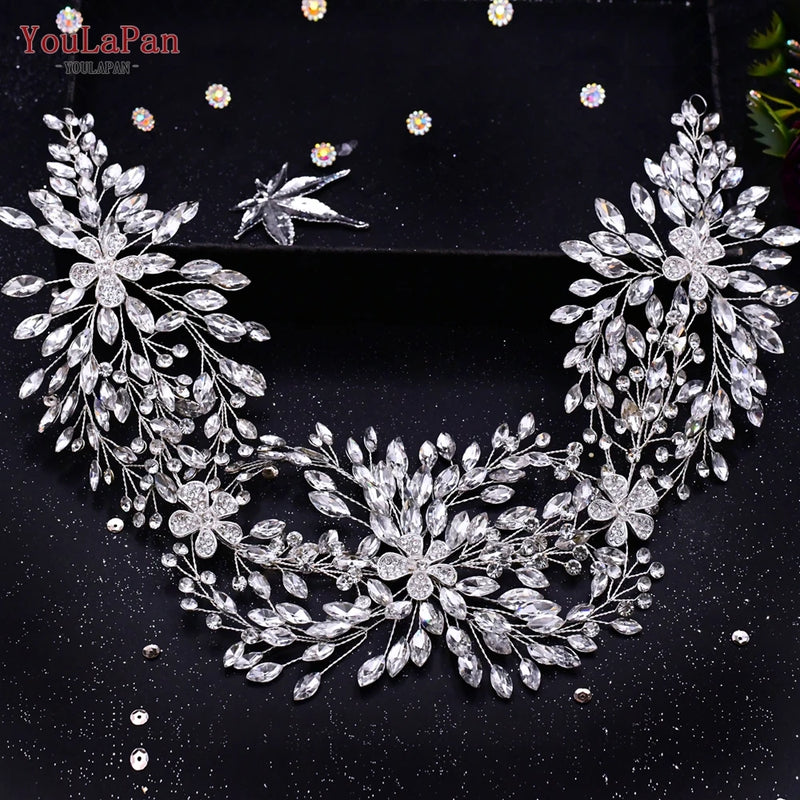 YouLaPan HP242 Wedding Headwear Headdresses for Girlfriend Fascinators Headband Bridal Hair Accessories Fashion Woman Tiara