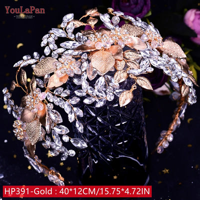 YouLaPan HP242 Wedding Headwear Headdresses for Girlfriend Fascinators Headband Bridal Hair Accessories Fashion Woman Tiara