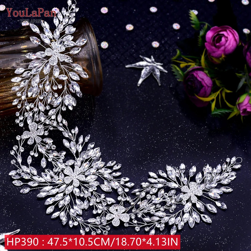 YouLaPan HP242 Wedding Headwear Headdresses for Girlfriend Fascinators Headband Bridal Hair Accessories Fashion Woman Tiara