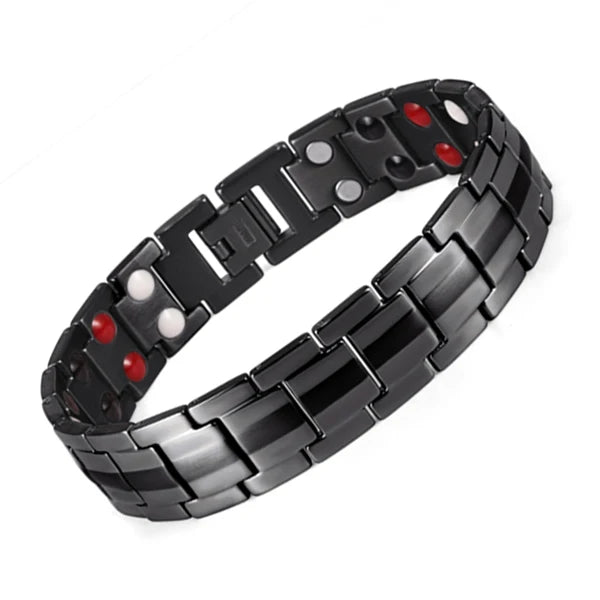 WelMag Fashion Jewelry Healing FIR Magnetic Bracelets Titanium Bio Energy Bracelet For Men Blood Pressure Accessory Wristband