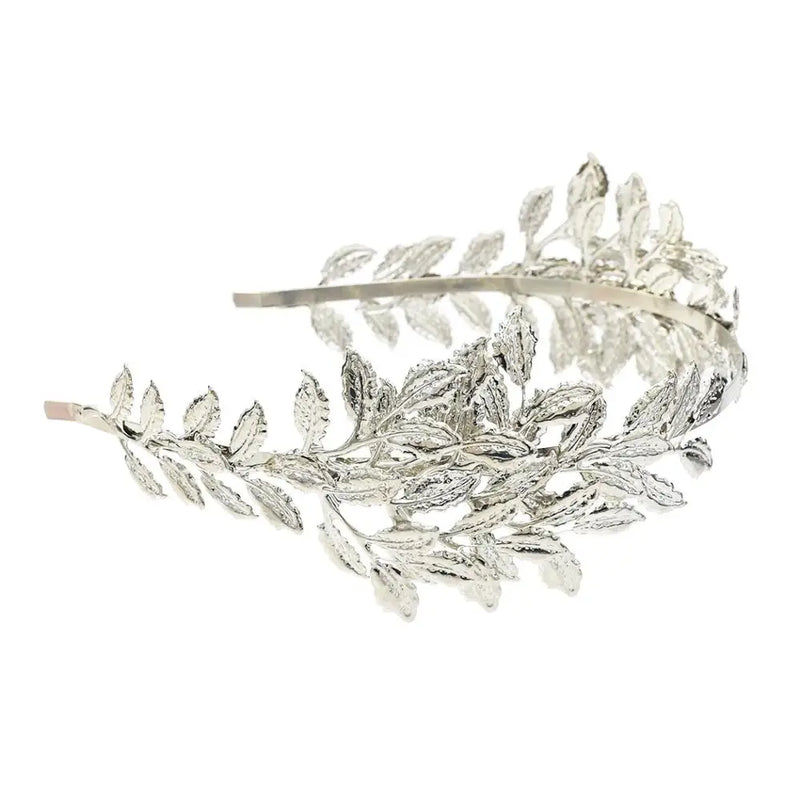 Bridal Hair Comb Greek Roman Baroque Goddess Olive Leaf Branch Headband Crown Headdress Bride Wedding Headband Jewelry