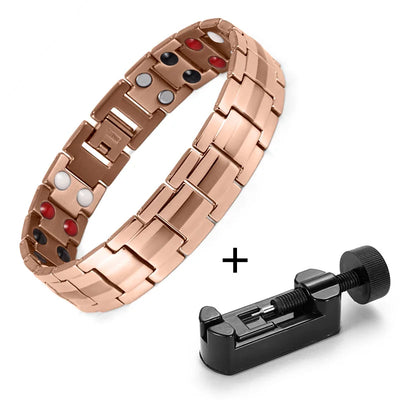 WelMag Fashion Jewelry Healing FIR Magnetic Bracelets Titanium Bio Energy Bracelet For Men Blood Pressure Accessory Wristband