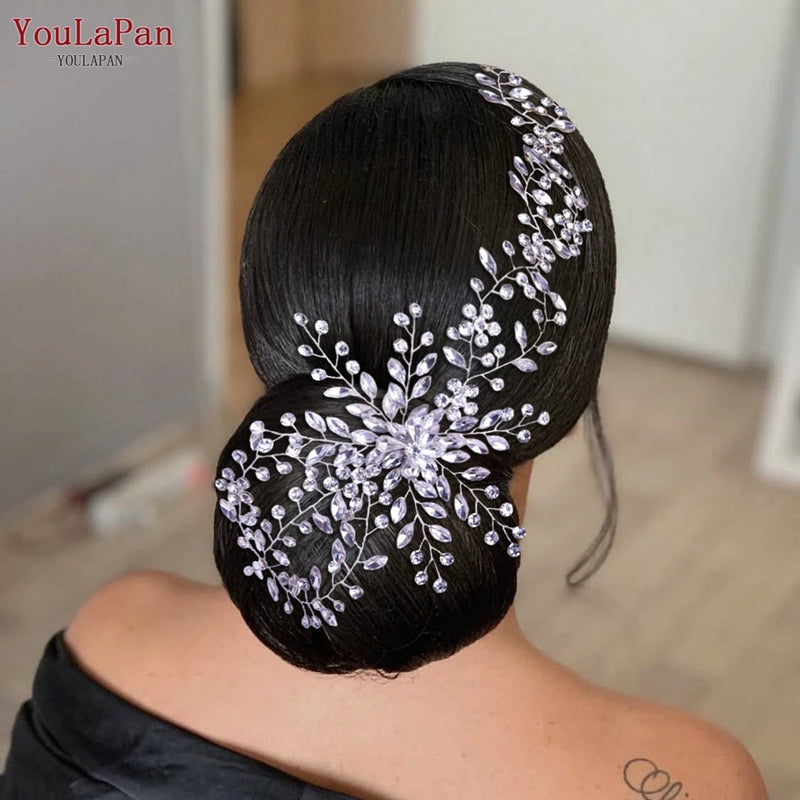 YouLaPan HP242 Wedding Headwear Headdresses for Girlfriend Fascinators Headband Bridal Hair Accessories Fashion Woman Tiara