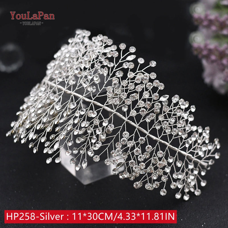 YouLaPan HP242 Wedding Headwear Headdresses for Girlfriend Fascinators Headband Bridal Hair Accessories Fashion Woman Tiara