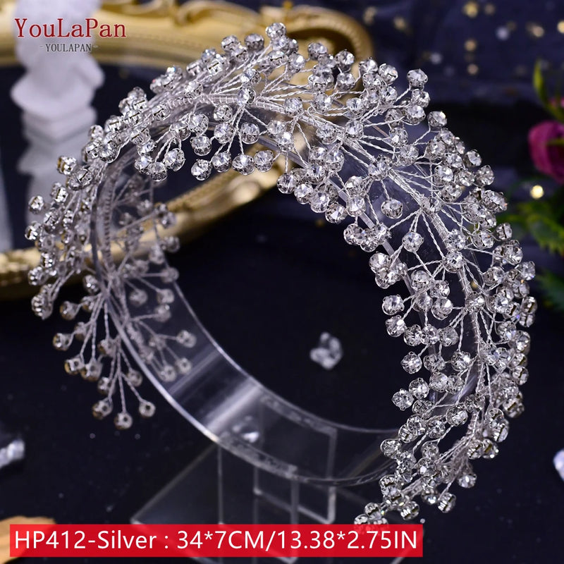 YouLaPan HP242 Wedding Headwear Headdresses for Girlfriend Fascinators Headband Bridal Hair Accessories Fashion Woman Tiara