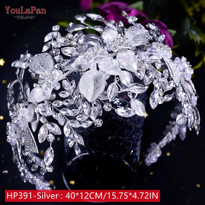 YouLaPan HP242 Wedding Headwear Headdresses for Girlfriend Fascinators Headband Bridal Hair Accessories Fashion Woman Tiara