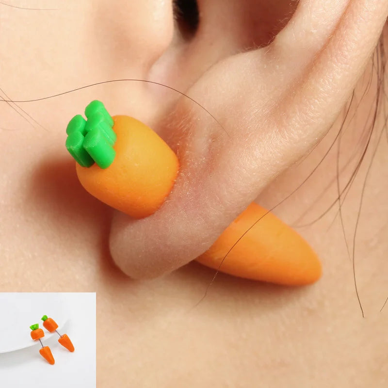 New Fashion Handmade Cartoon 3D Polymer Clay Animal Earrings Women Cute Cat Stud Earring Ear Stud Jewelry Girls