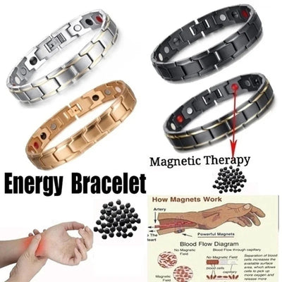 Therapy Arthritis Pain Relief Health Care Slimming Unisex Jewelry Men Women Therapeutic Energy Healing Magnetic Bracelet Bangle