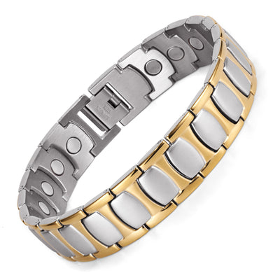 Rainso Women Tiatanium Magnetic Bracelet Relif Stress Germanium Bio Energy Bangles Stainles Steel Wristband Jewelry 2023