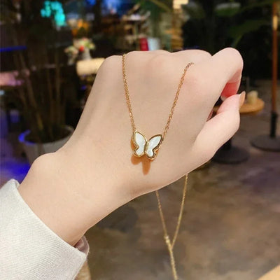 2024 New Women's Pearl Necklace Kpop Gold Color Beads Pendant Necklaces Goth Double Layer Chain Choker for Women Fashion Jewelry