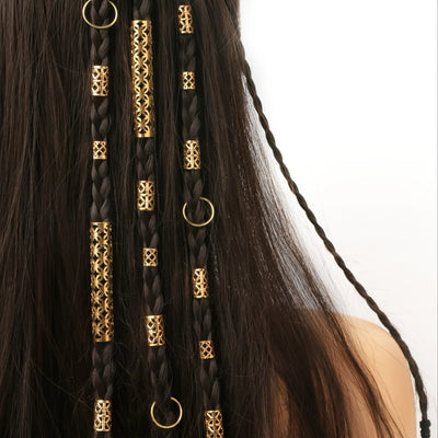 31Pcs Hair Braids Cuffs, Hair Charms Dreadlock Jewelry Braid Jewelry Hair Braid Rings Braid Decorations Jewelry For Hair