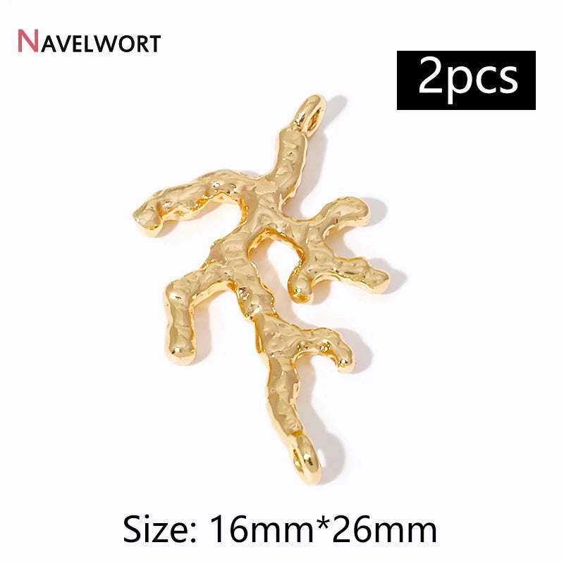 2Pcs 14K Gold Plated Brass Hazelnut Charms Flower Charms Pendant For Bracelet Necklace Earring Making Findings,DIY Accessories