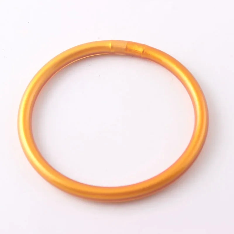 Shiny Gold Color Buddhist Jelly Bracelet Lucky Charm Temple Lucky Symbol Jewelry Gift For Women