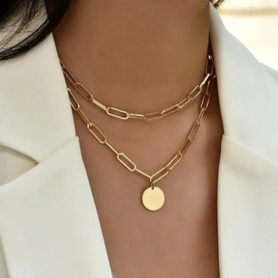 925 Sterling Silver Three-Layer Round Necklace Simple Snake Chain Charm Ball Chain Party Wedding Gift Women's Exquisite Jewelry