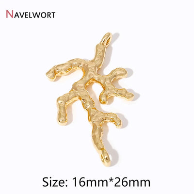 2Pcs 14K Gold Plated Brass Hazelnut Charms Flower Charms Pendant For Bracelet Necklace Earring Making Findings,DIY Accessories