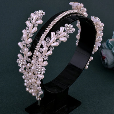 DZ030 Luxury Rhinestone Wedding Headband Bridal Headpieces Hair Accessories for Brides Women and Girls Bridesmaids Headdress