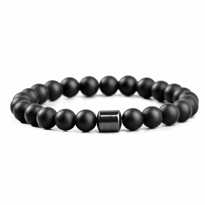 Tiger Eyes Natural Stone Beads Handmade Men Magnetic Hematite Accessory Bracelets for Boyfriend Father Gift