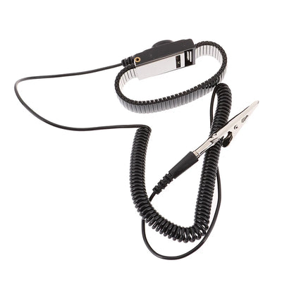 1PCS High Quality Anti Static Work Wrist Strap ESD Adjustable Discharge Belt Ground Metal Bracelet Tool