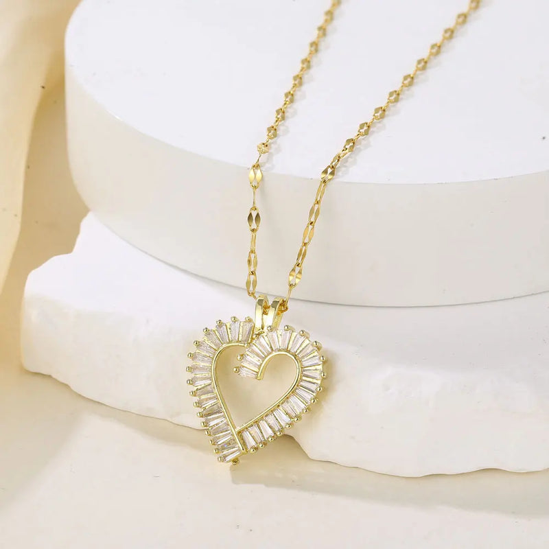 Double-layer Rotatable Sunflower Necklaces For Women Chain Choker Stainless Steel Jewelry Accessories