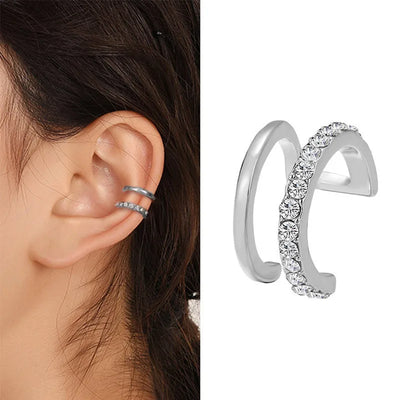 KOTiK 2024 Fashion Ear Cuffs Without Piercing Ear Clip Earrings Non-Piercing Fake Cartilage Earrings For Women Jewelry Gifts