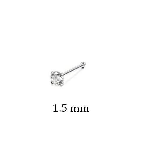 1Piece Surgical Steel Crystal CZ Nose Ring L Shape Nose Studs Square Nostril Nose Piercing Body Jewelry Nariz Lote For Women