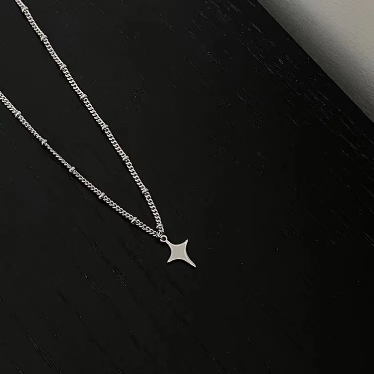 Simple Trendy Star Hollow Choker Necklace Pendant Neck Jewelry Accessories Women Men&