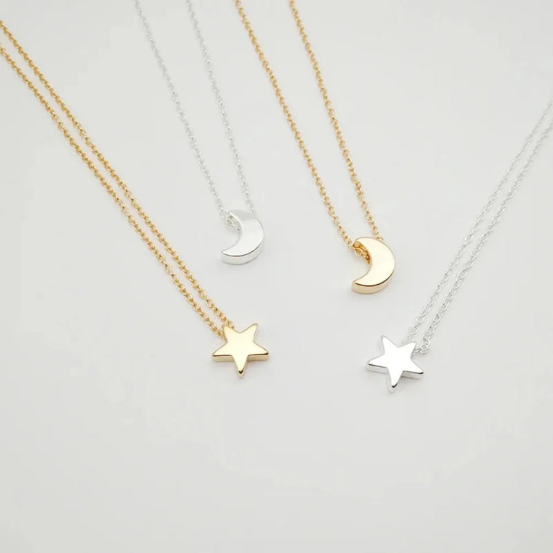 2024 New Women Chocker Gold/Silver Color Chain Star Heart Choker Necklace Jewelry Collana Kolye Bijoux Collares Mujer Collier