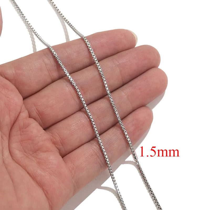 2meters Lips Beads Chain Stainless Steel Cable Chains For Jewelry Making DIY Necklace Bracelet Accessories Gold Chain Findings