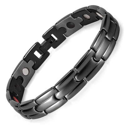 Rainso Magnetic Bracelet Health Bio Energy Bracelet For Men Relief Pain Stainless Steel Bracelet 4in1 Elements Fine Jewelry