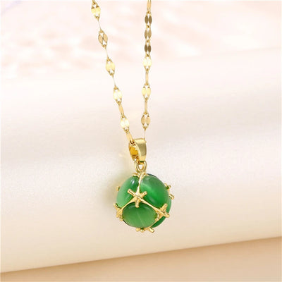 New In Light Luxury Zircon Crystal Stainless Steel Necklaces For Women Korean Fashion Sweet Sexy Female Clavicle Chain Jewelry