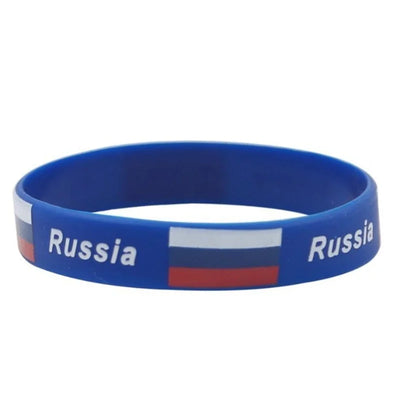 2pcs Russia Flag Bracelet Men Women Sport Silicone Wristband  Friendship Rubber Band Russian Federation Bangle Accessories