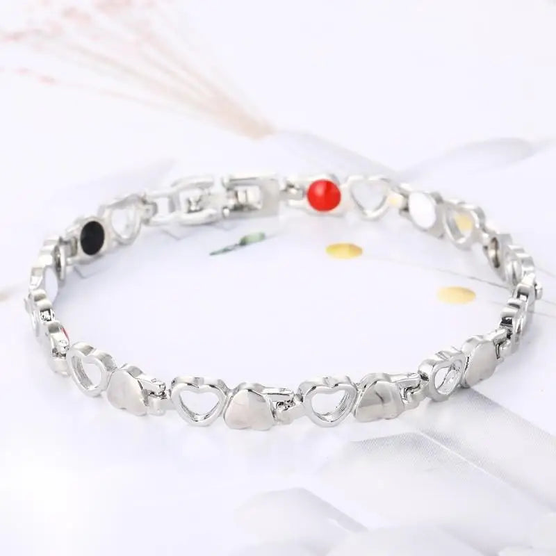 Health Care Magnetic Weight Loss Anti-Fatigue Therapy Bracelets for Women Arthritis Pain Relief Energy Germanium Healing Jewelry