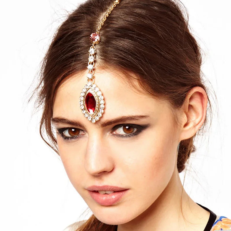 Hair decoration hair band head Dance show out indian jewelry head Accessories belly dance Bohemian Boho Coin head chain hair