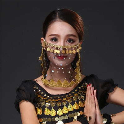 Hair decoration hair band head Dance show out indian jewelry head Accessories belly dance Bohemian Boho Coin head chain hair