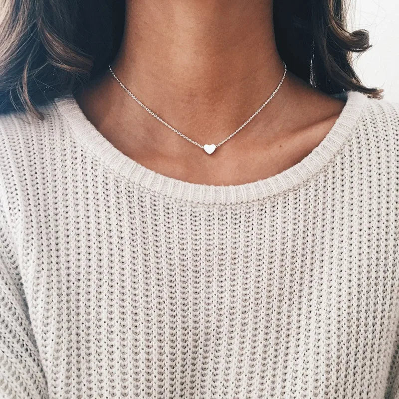 Minimalist Round Stick Pendant Necklace for Women Pearl Clavicle Necklace Leaves Long Chain Fashion Jewelry Statement Girl Gift