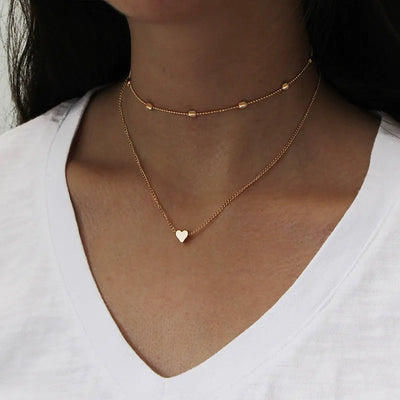 Minimalist Round Stick Pendant Necklace for Women Pearl Clavicle Necklace Leaves Long Chain Fashion Jewelry Statement Girl Gift