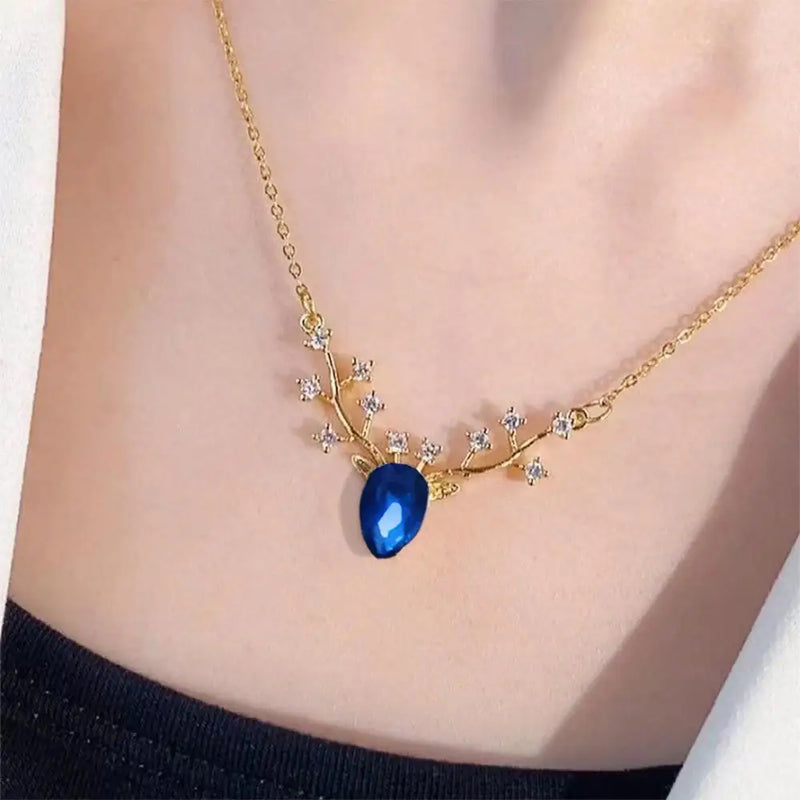 Clavicle Chain Elegant Fashion Fashionable Sparkling Pendant Necklace Niche Neck Accessories There Must Be Necklace