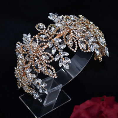 DZ087 Wedding Hair Accessories Crystal Bridal Tiara Crown Rhinetone Women Headpieces Party Head Jewelry Gift Bridesmaid Headwear