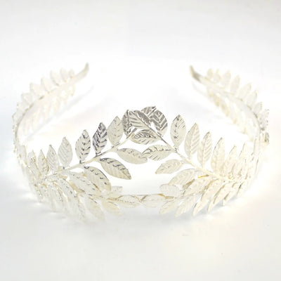 Bridal Hair Comb Greek Roman Baroque Goddess Olive Leaf Branch Headband Crown Headdress Bride Wedding Headband Jewelry