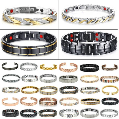 Therapy Arthritis Pain Relief Health Care Slimming Unisex Jewelry Men Women Therapeutic Energy Healing Magnetic Bracelet Bangle