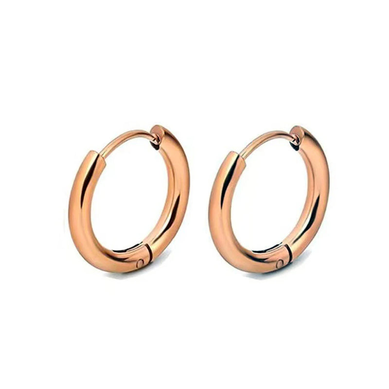 1 Pair Stainless Steel Hoop Earrings Women Men Gold Color Small Earrings Girl Jewelry Pendientes Mujer Aretes Cartilage Piercing