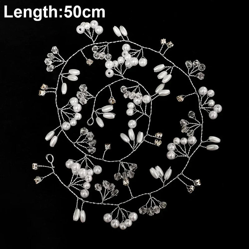 Elegant Pearl Crystal Hairpin Wedding Bridal U-shaped Metal Hair Comb Forks for Women Hairstyle Clips Jewelry Accessories 20pcs