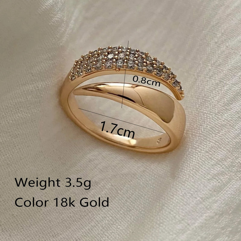 2024 Nwe Stainless Steel 18 K Gold Plated Sun Rings for Women Natural Stone Inlaid in Hollow Metal Texture Ring Trendy Jewelry