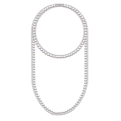 Luxury Necklace Free Shipping 2024 Double-layered Pearl Necklace for Women Fashionable Long Chain Dress Accessory