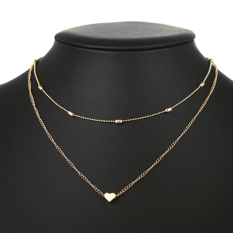 New V-shaped Long Sexy Clavicle Gold Colour Chain Necklace Choker Women 2024 Fashion Vertical Bar Pendant Jewelry Party Gifts