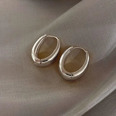 925 Sterling Silver hoop Earrings Simple Temperament Exquisite Hot Semale Sexy Jewelry Gift